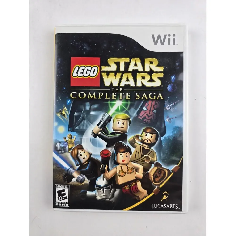 Nintendo Wii Lot Star Wars Games Clone Wars, Complete Saga, Force Unleashed II